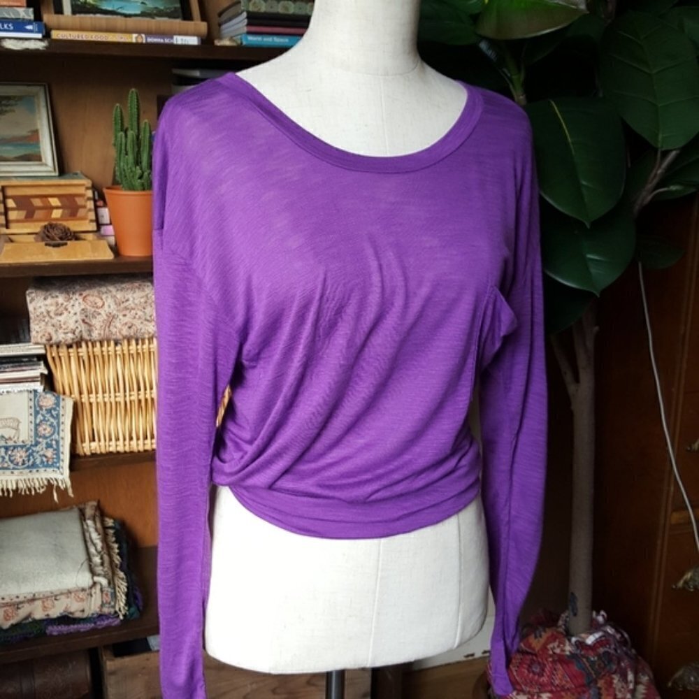 Blue Life L/S Crew Best Bum Purple